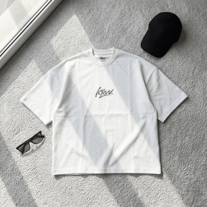 BOX TEE — WHITE / KRVV