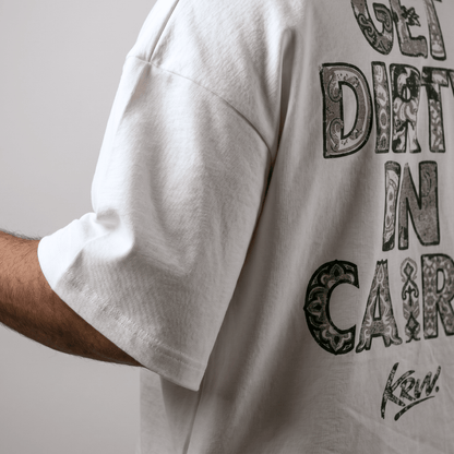 BOX TEE — WHITE / CULTURAL PRINT