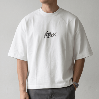 BOX TEE — WHITE / KRVV